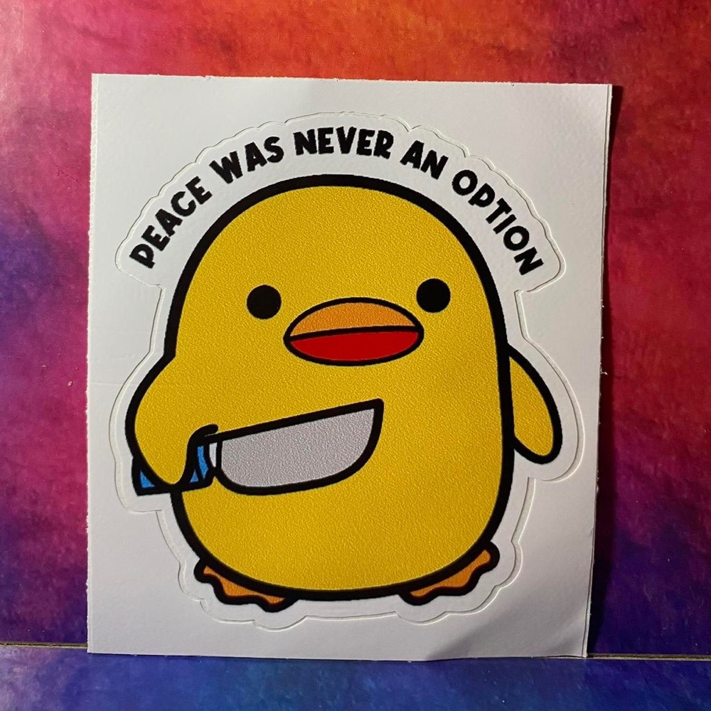 Cute Yellow Duck Sticker
